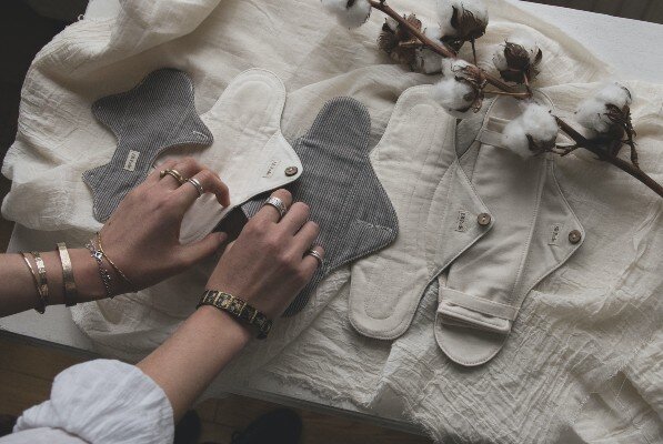 Bloody Brilliant Pads/BB Pads: Reusable, plastic-free, harmful chemical-free period pads.